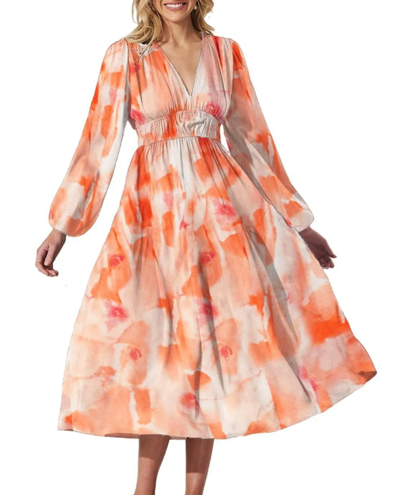 Celine | Vestido femenino con estampado de flores