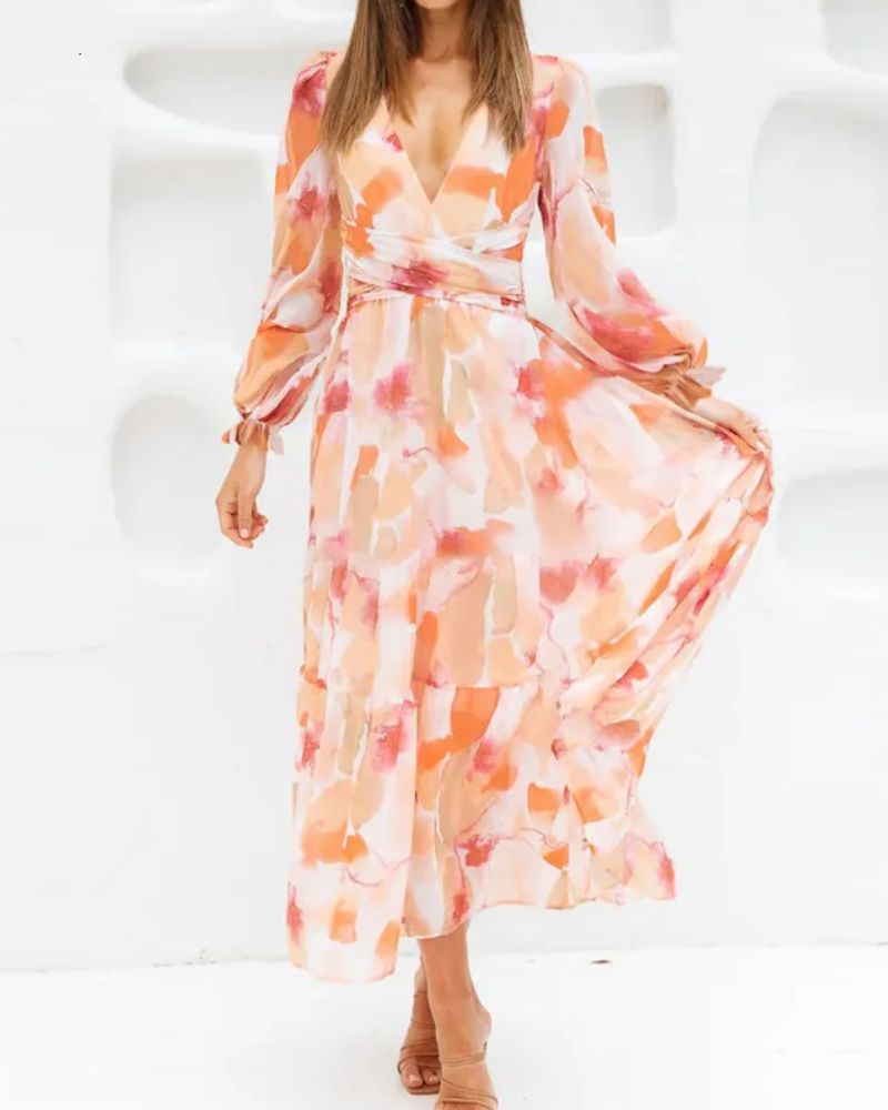 Celine | Vestido femenino con estampado de flores