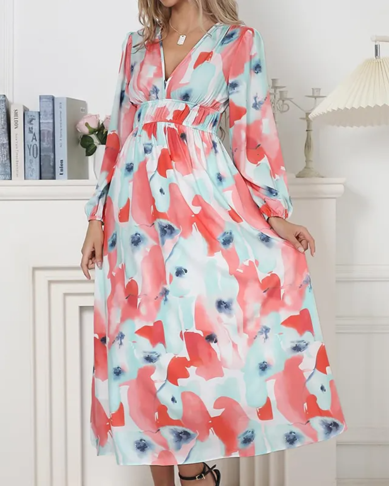 Celine | Vestido femenino con estampado de flores