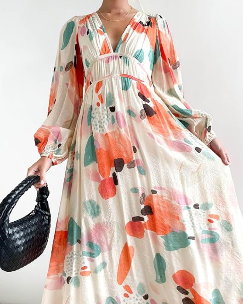 Celine | Vestido femenino con estampado de flores