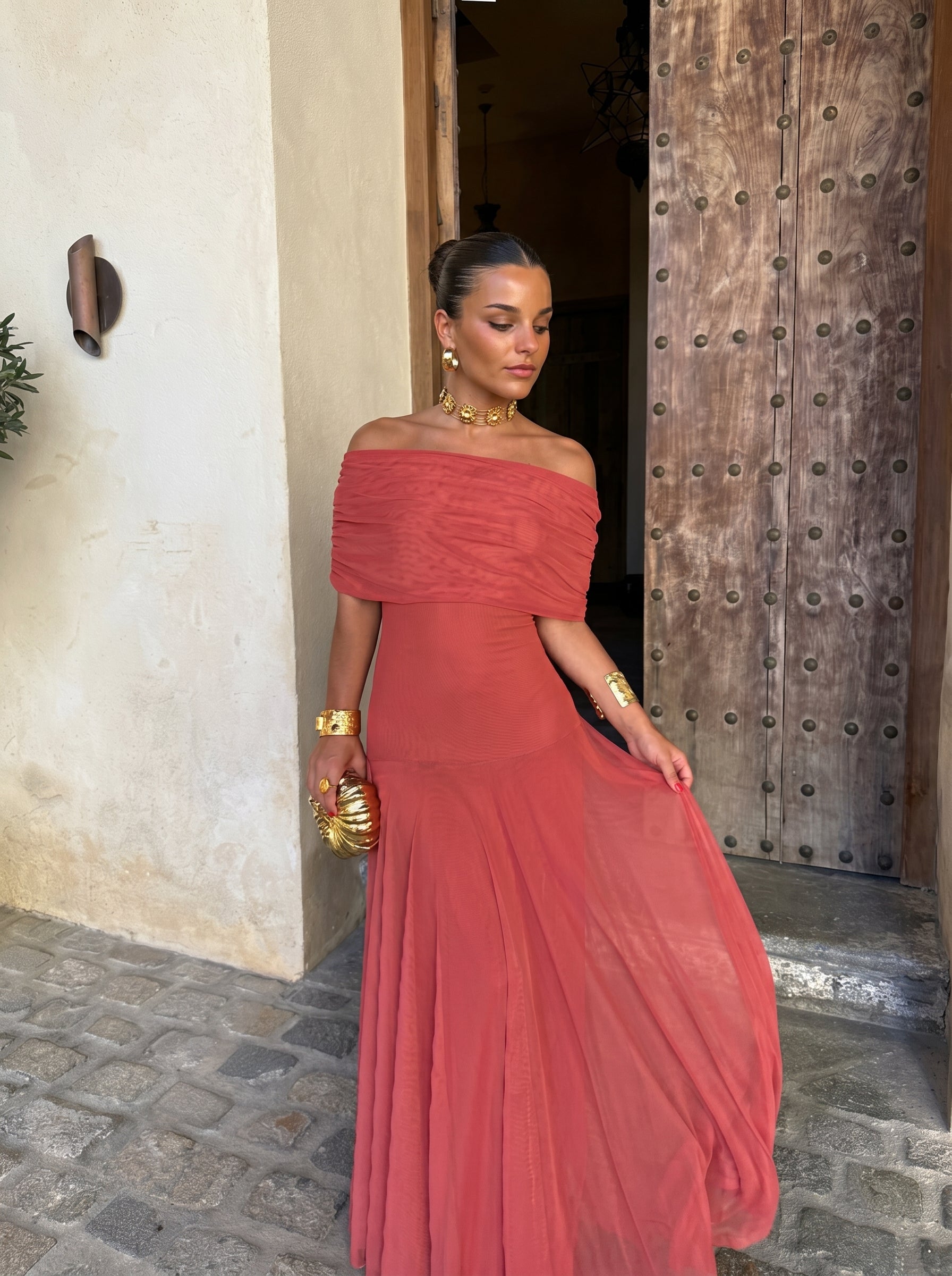 Toledo | Vestido femenino de lino-seda