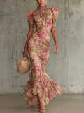 Valentina | Vestido Floral Abullonado