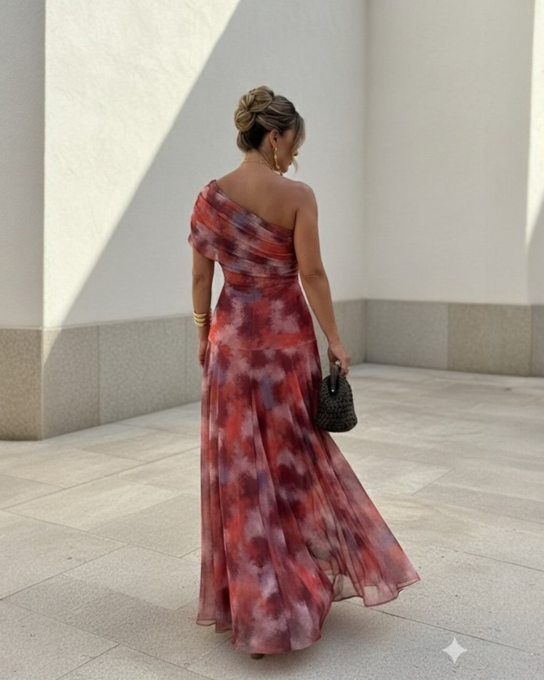 Uma | Vestido largo fluido con diseño elegante