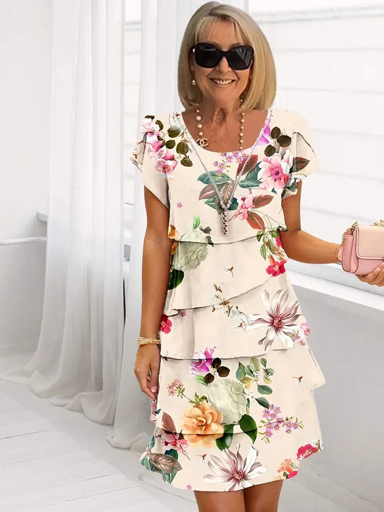 Lola - Vestido Floral con Volantes