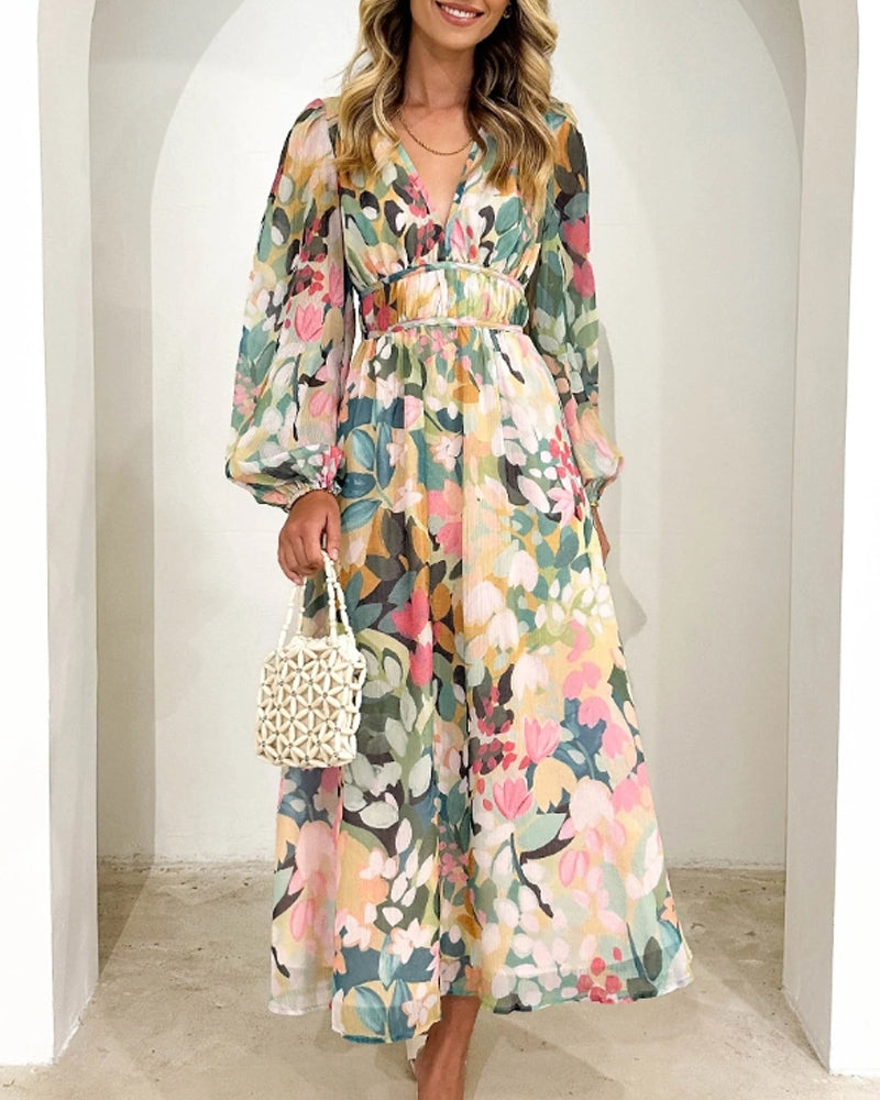 Celine | Vestido femenino con estampado de flores