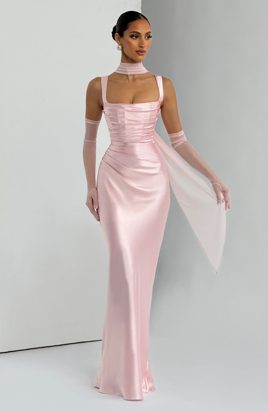 Vestido Naeti ™ - Elegancia satinada con estructura refinada