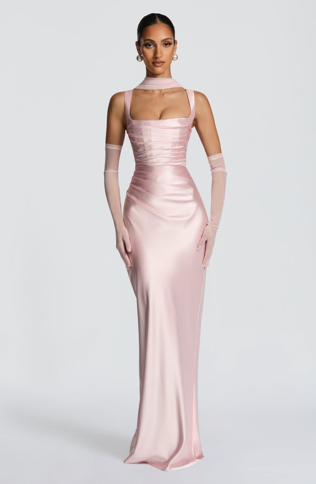 Vestido Naeti ™ - Elegancia satinada con estructura refinada
