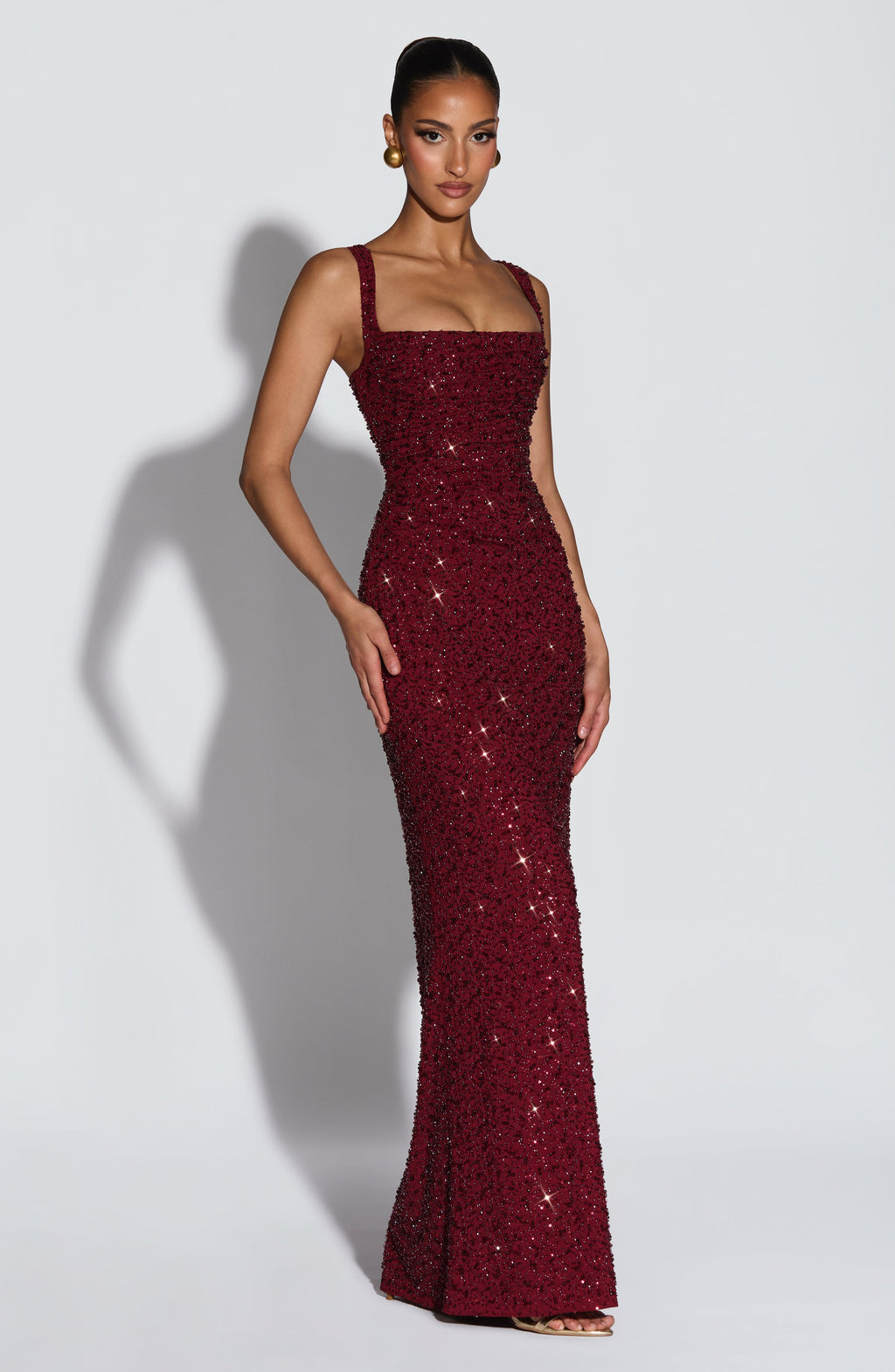 Rosa | Maxivestido con Escote Cuadrado