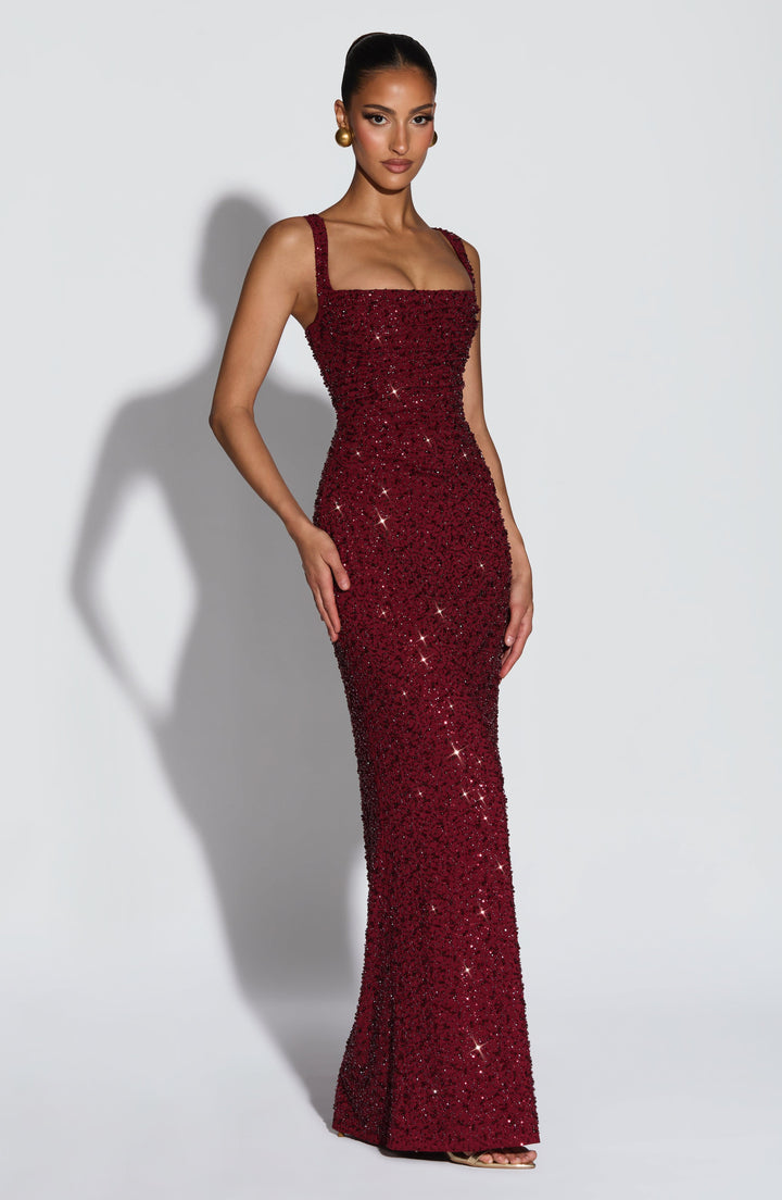Rosa | Maxivestido con Escote Cuadrado