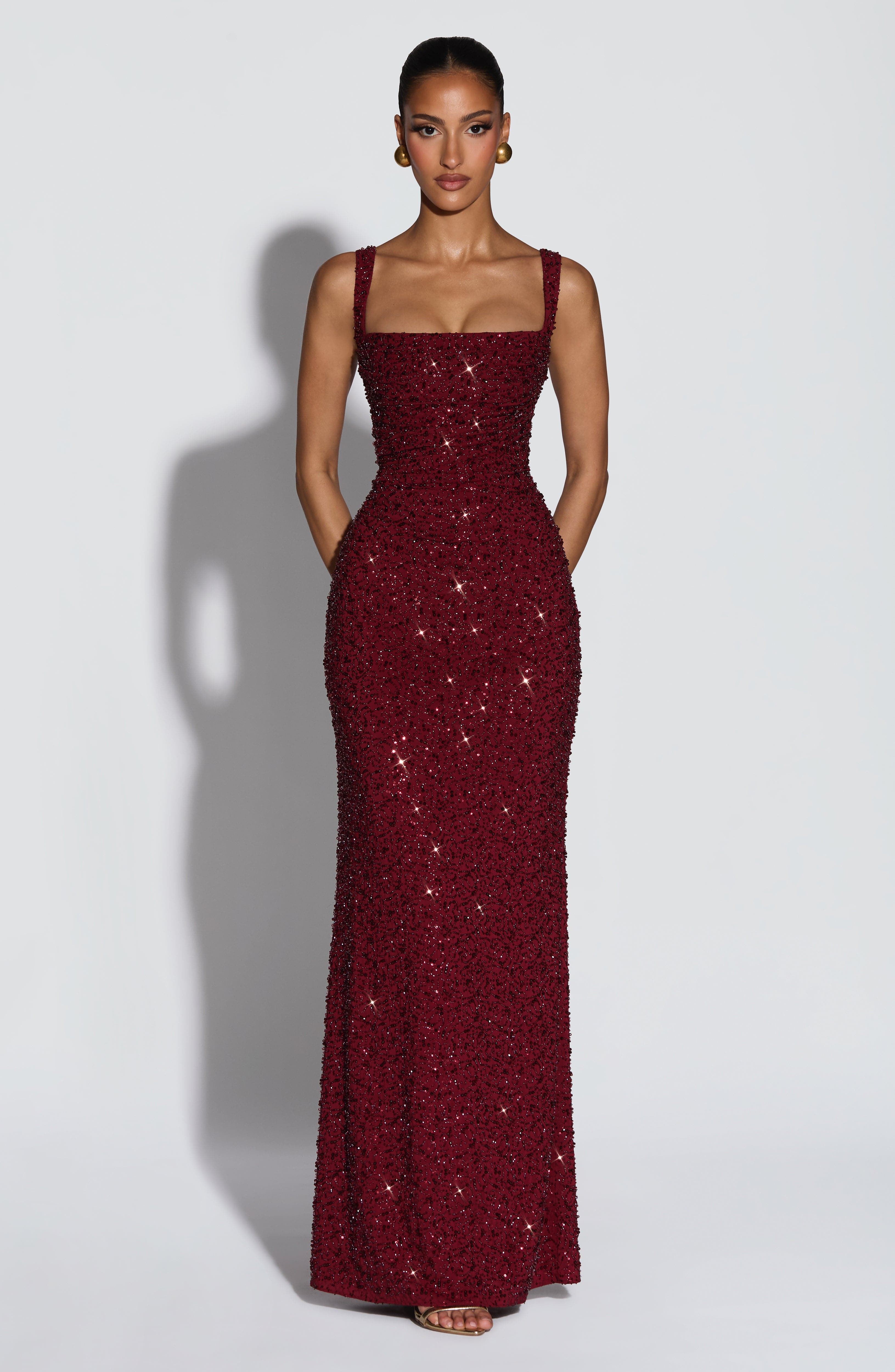 Rosa | Maxivestido con Escote Cuadrado