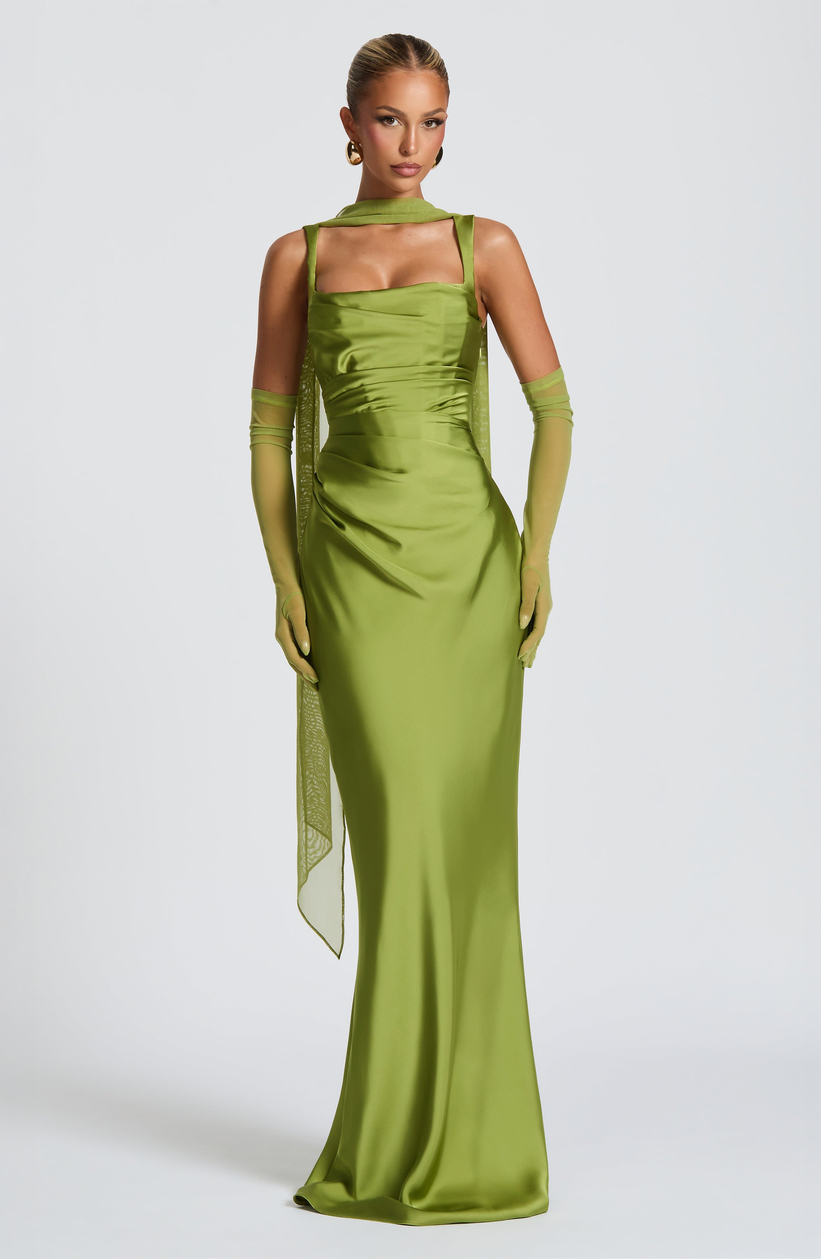 Vestido Naeti ™ - Elegancia satinada con estructura refinada