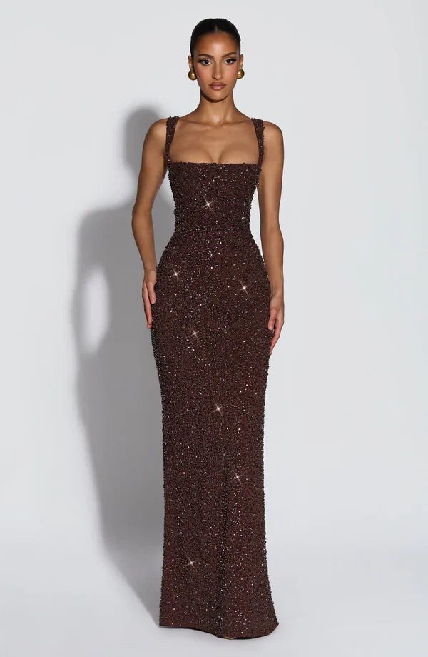 Rosa | Maxivestido con Escote Cuadrado