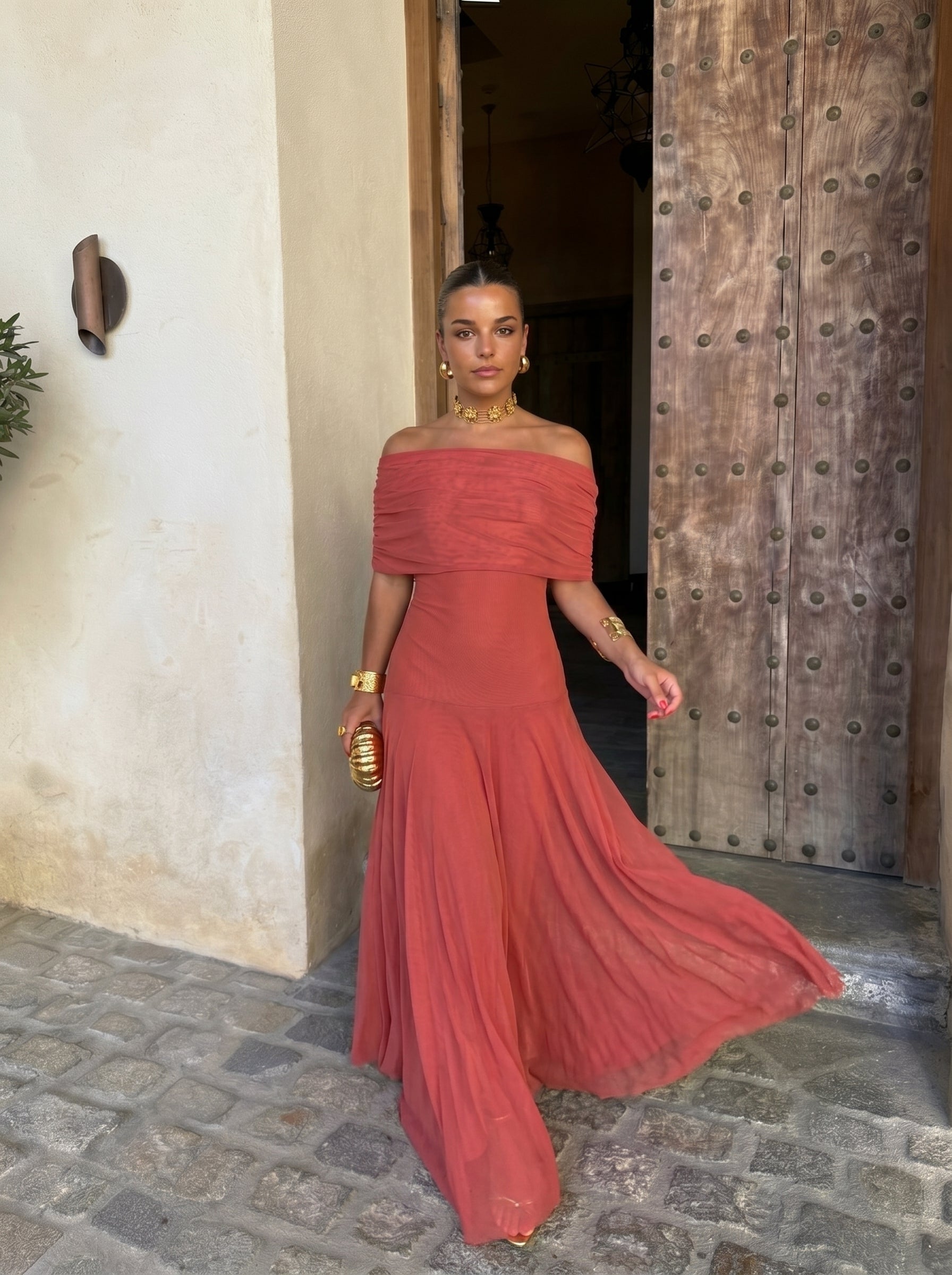 Toledo | Vestido femenino de lino-seda