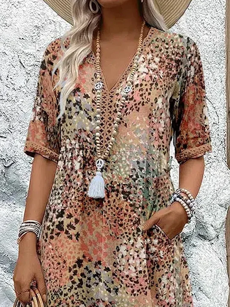 Camille | Vestido de flores brillantes