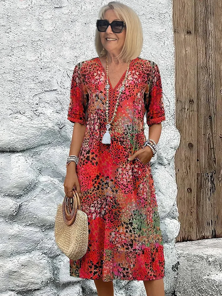 Camille | Vestido de flores brillantes