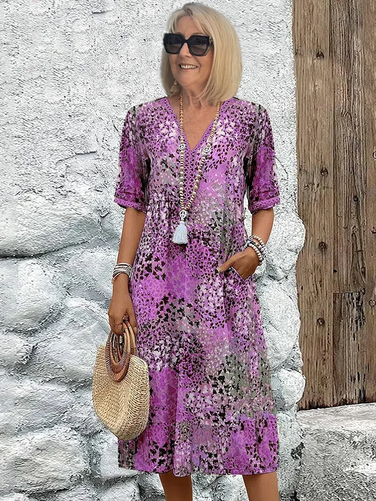 Camille | Vestido de flores brillantes