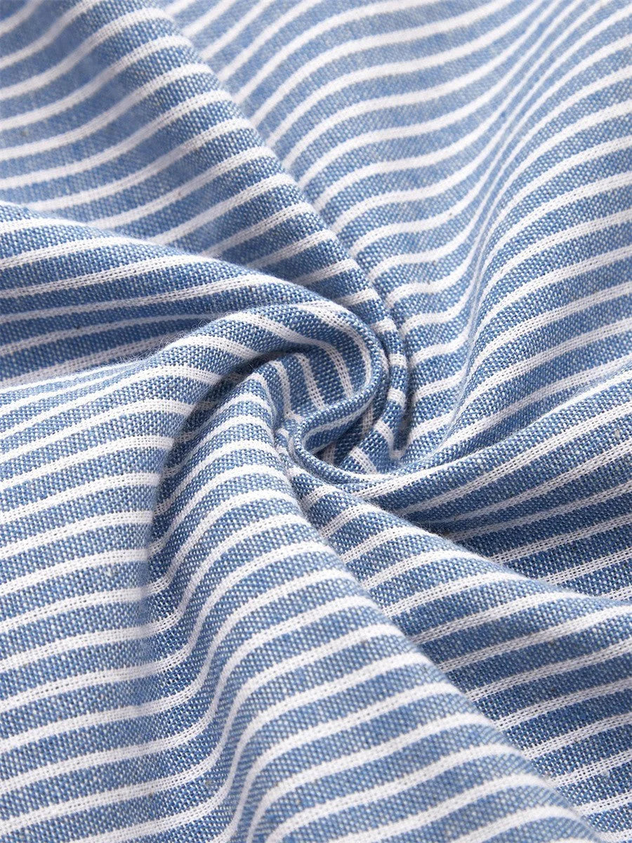 Nola | Vestido de Verano de Algodón Rayado