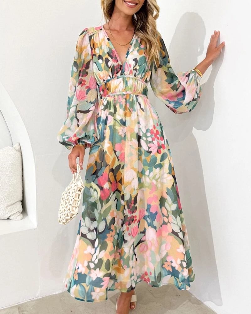 Celine | Vestido femenino con estampado de flores