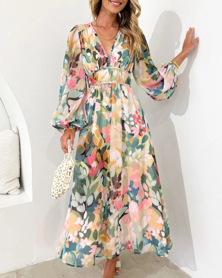 Celine | Vestido femenino con estampado de flores