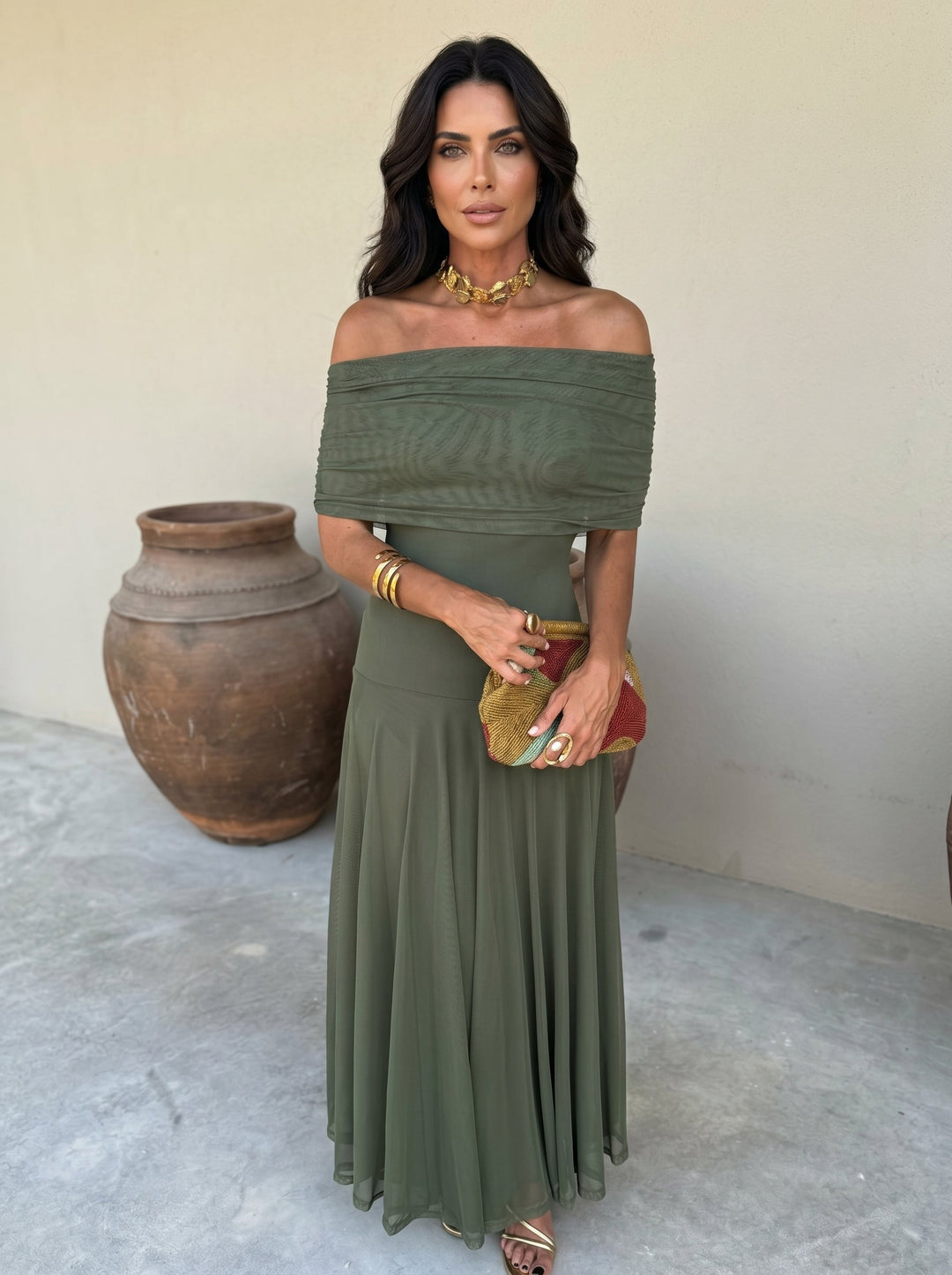 Toledo | Vestido femenino de lino-seda