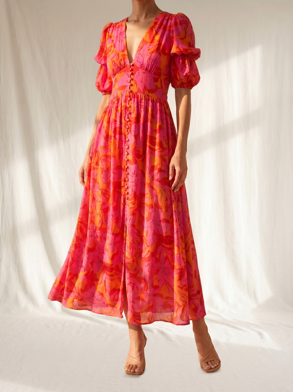 Armonía | Maxivestido en colores de sol