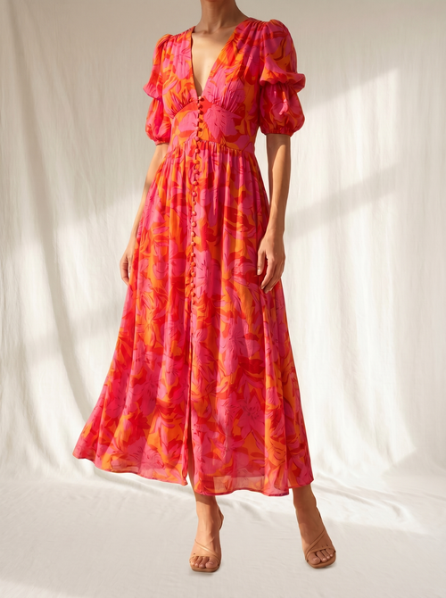 Armonía | Maxivestido en colores de sol
