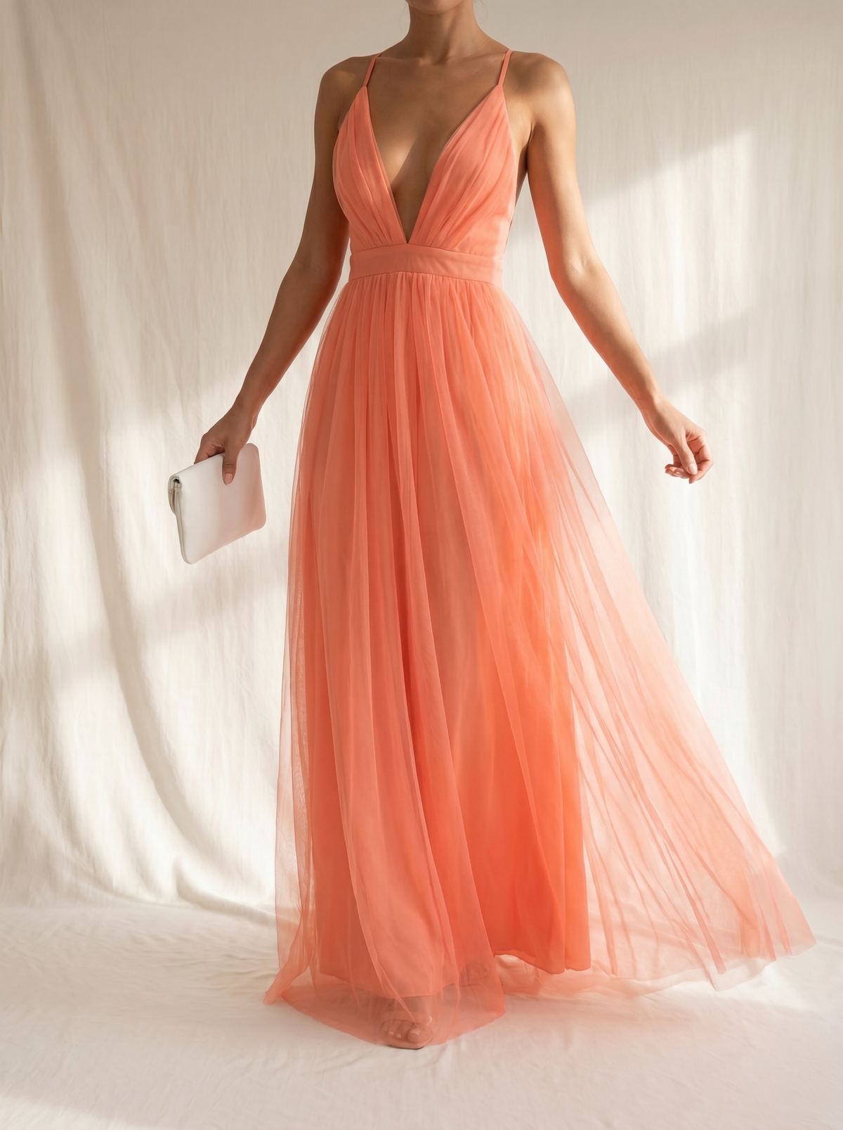 Ginevra | Maxivestido en Coral