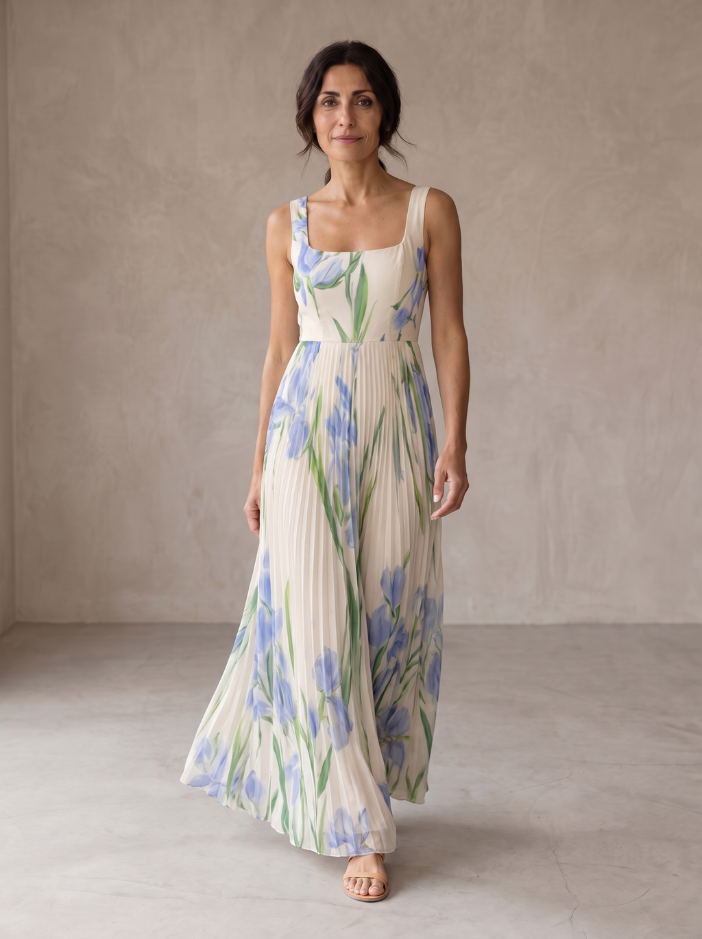 Oriah | Vestido Maxilargo Floral en Corte A
