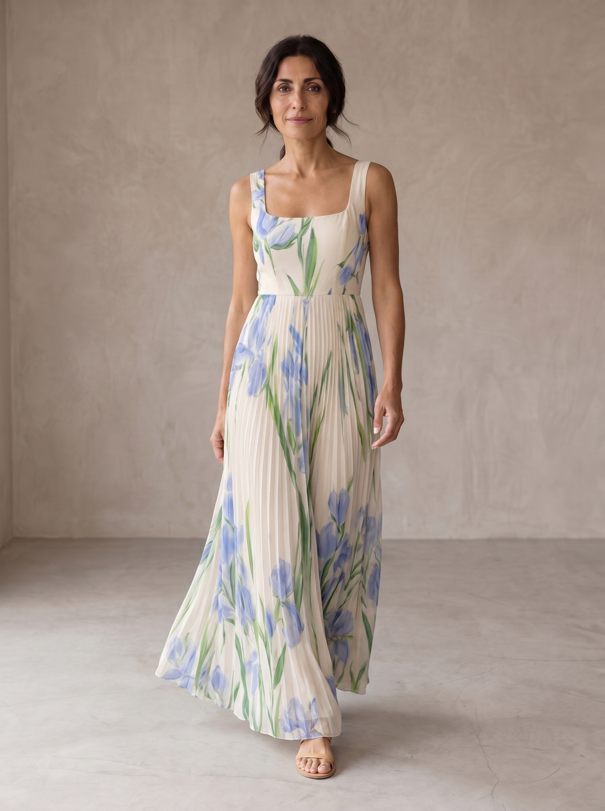 Oriah | Vestido Maxilargo Floral en Corte A