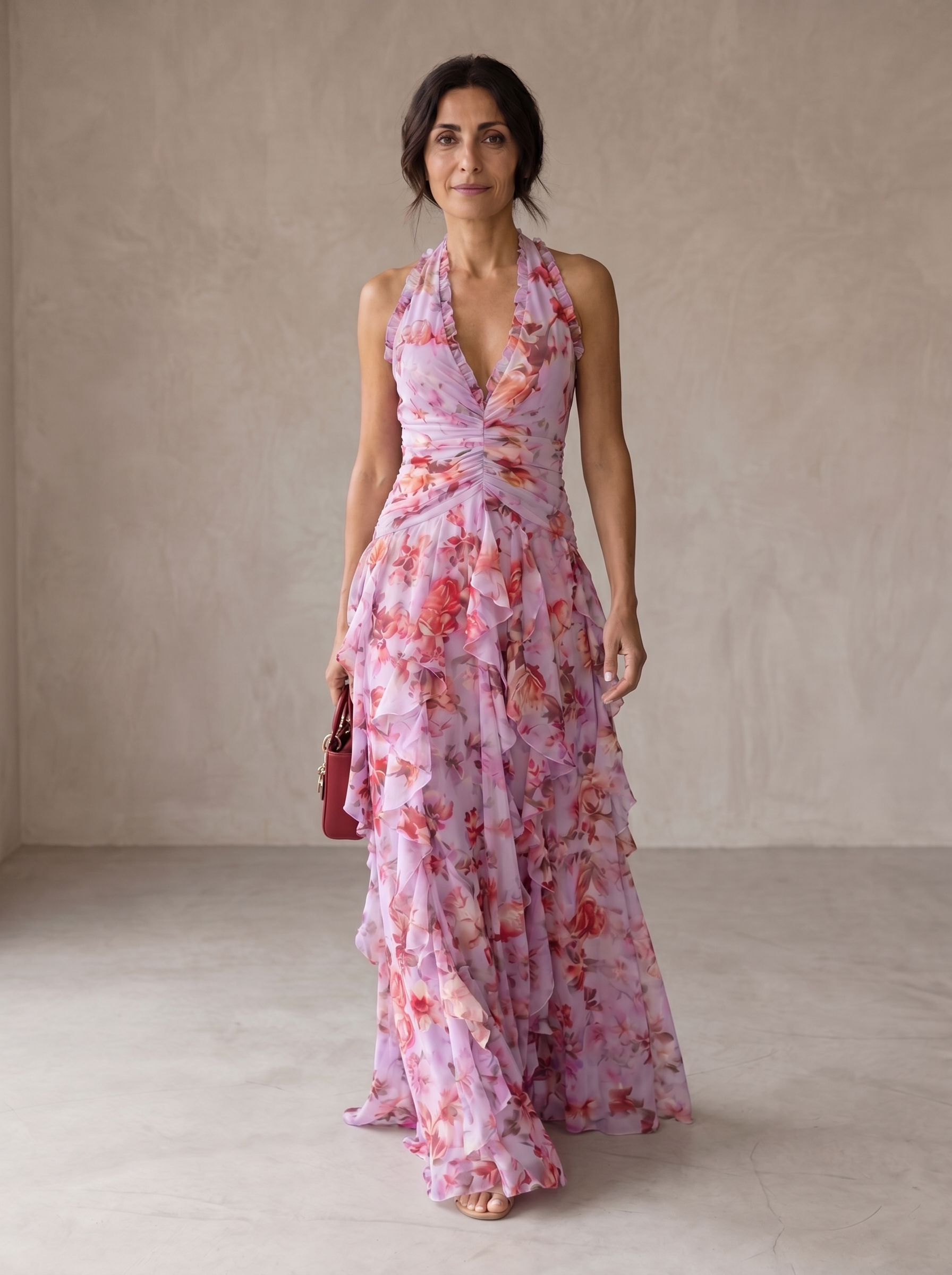 Belladina | Maxivestido con estampado de rosas