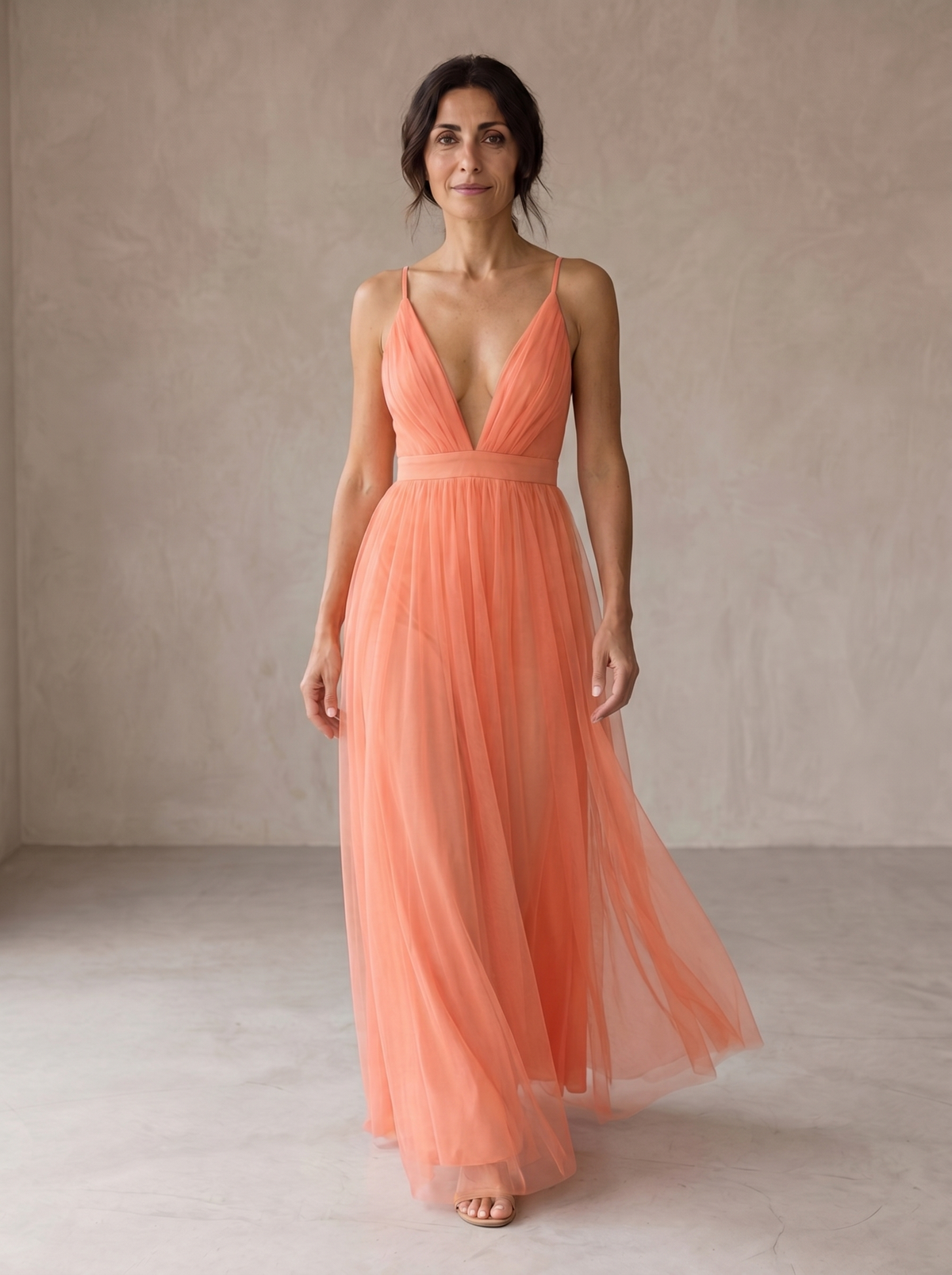 Ginevra | Maxivestido en Coral