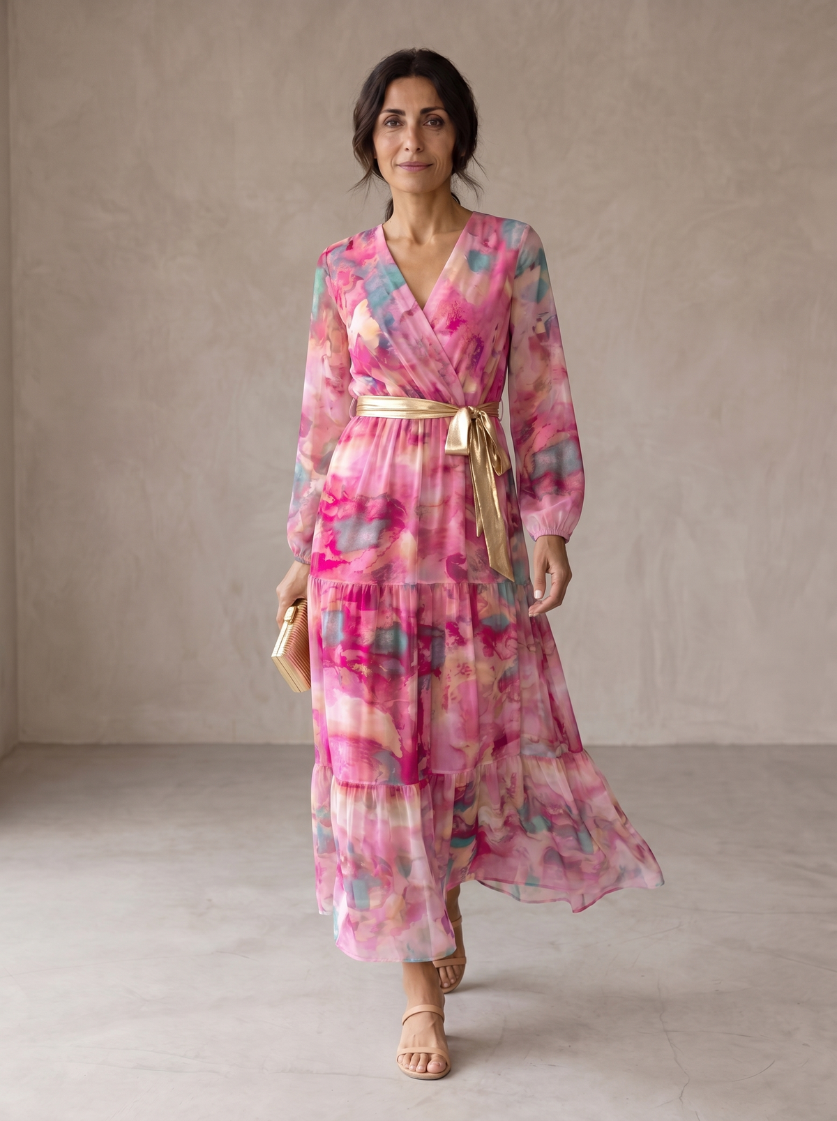 Isabel | Vestido cruzado con estampado floral