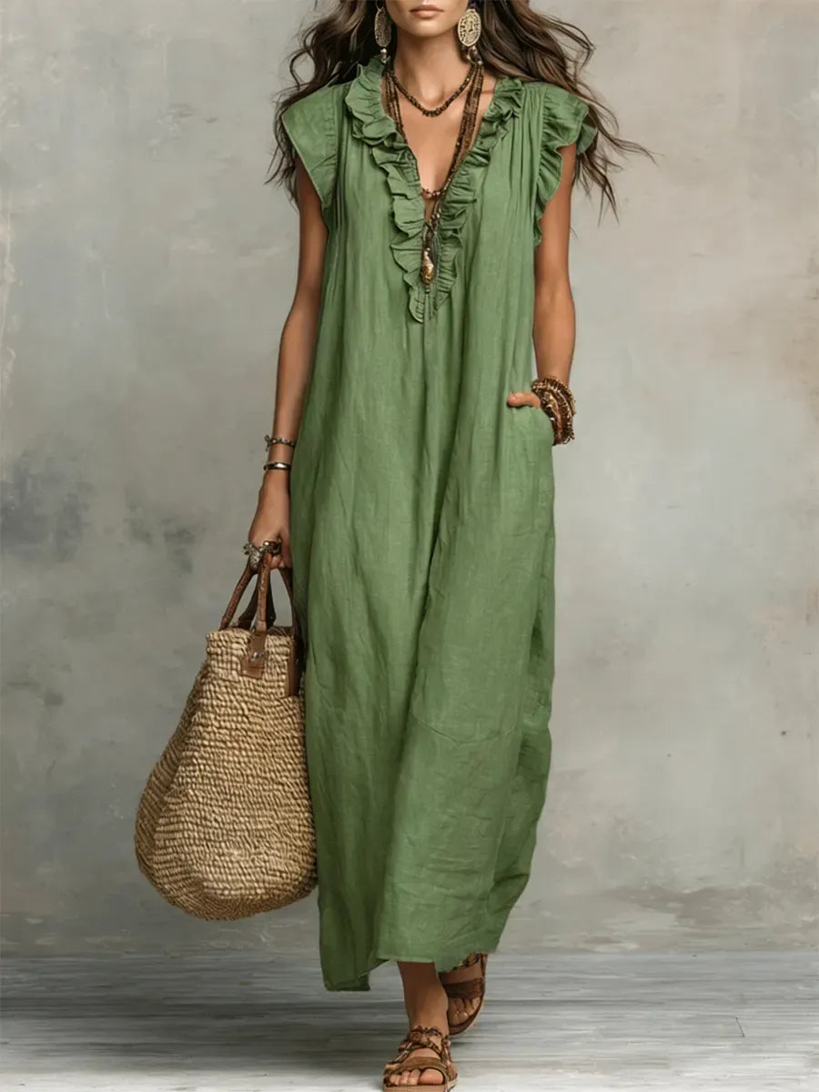 CARMEN | VESTIDO LARGO BOHEMIO