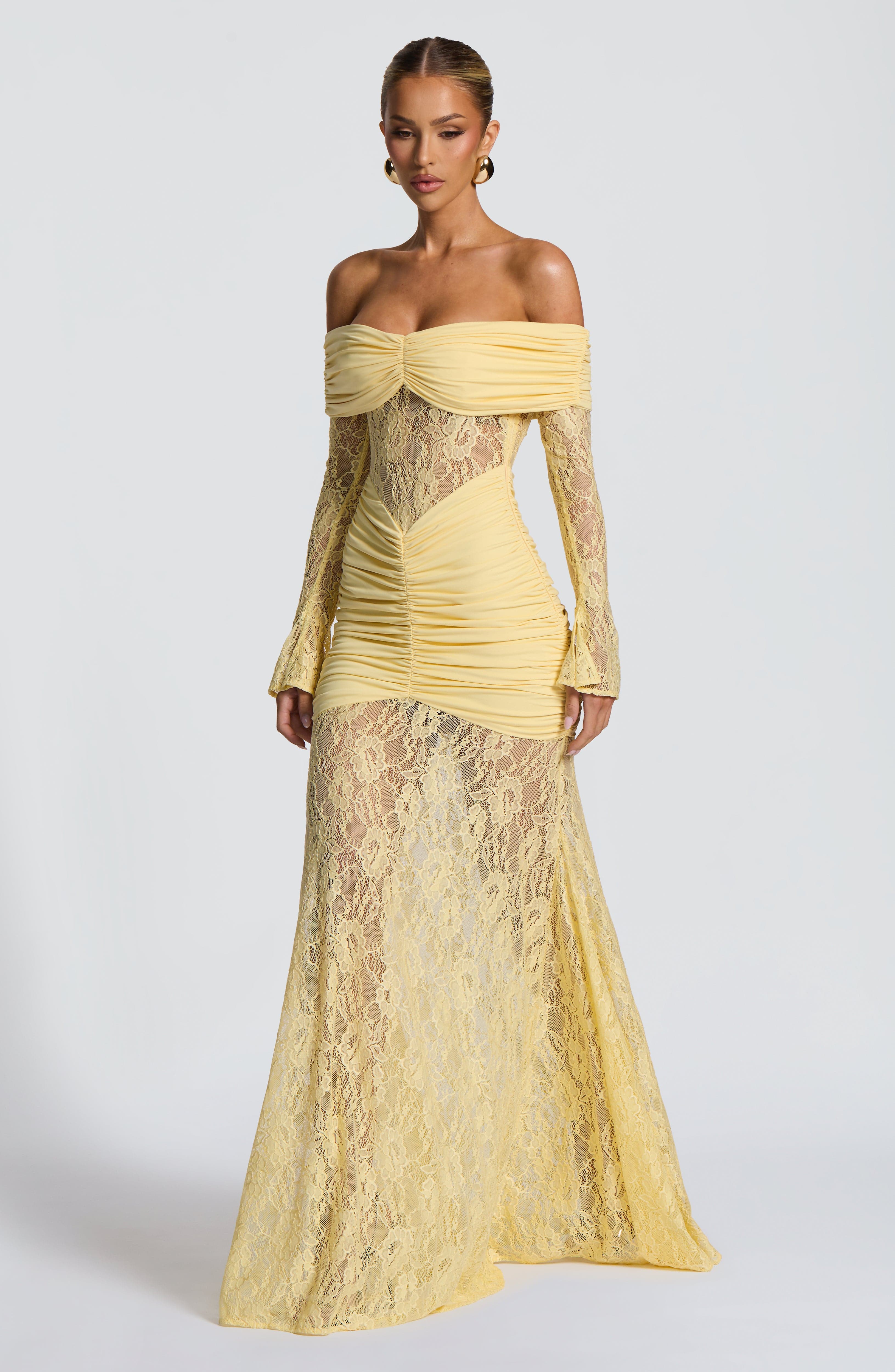 Vestido Libra™ -  Elegancia sofisticada con encaje y drapeado