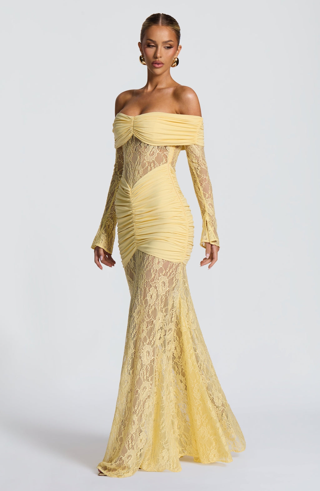 Vestido Libra™ -  Elegancia sofisticada con encaje y drapeado