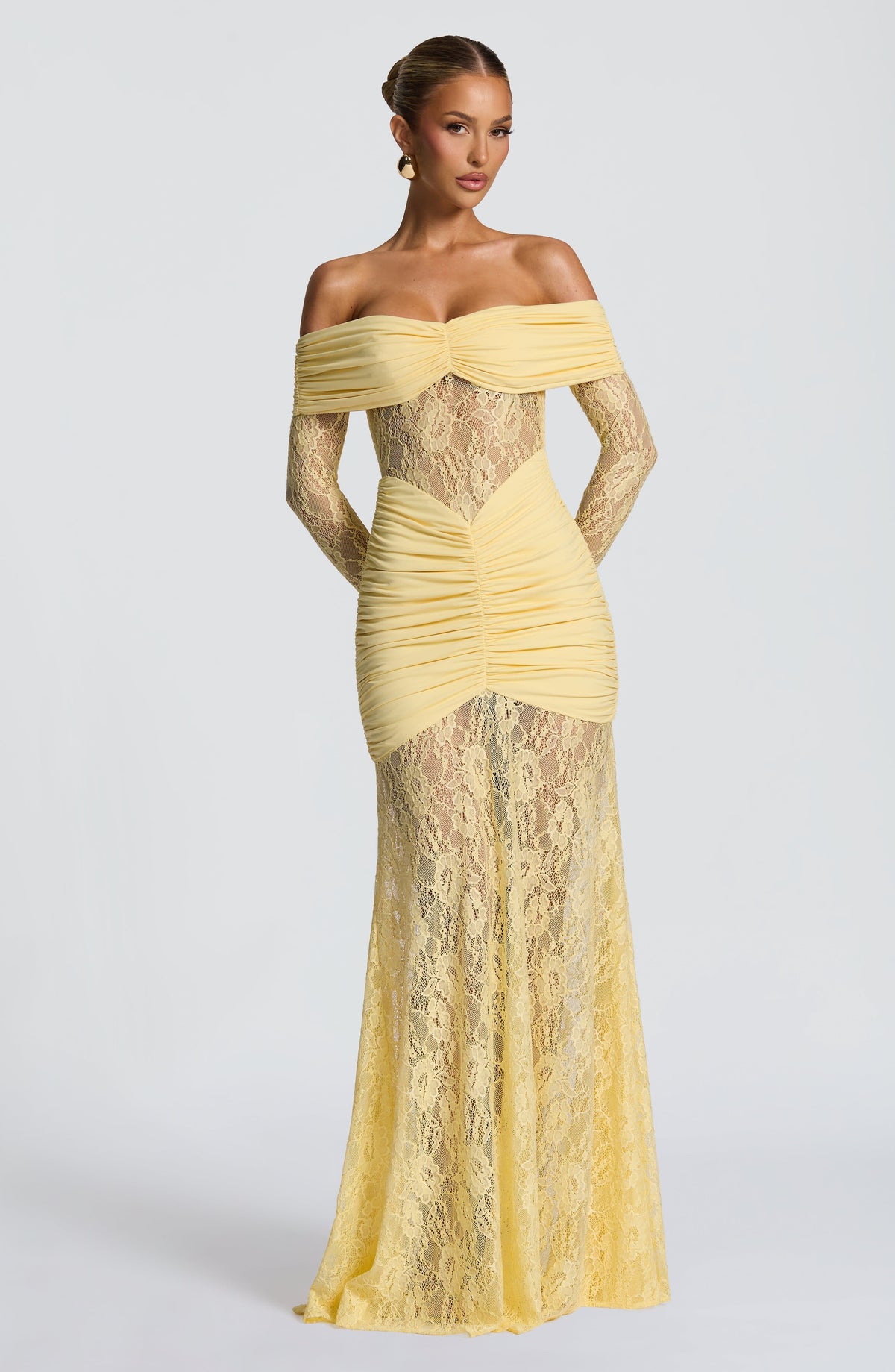 Vestido Libra™ -  Elegancia sofisticada con encaje y drapeado