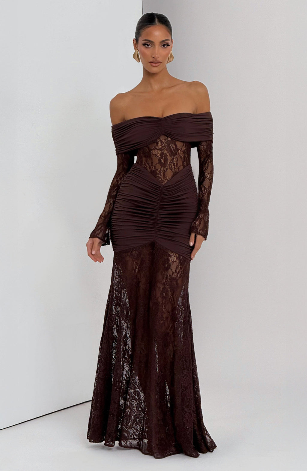 Vestido Libra™ -  Elegancia sofisticada con encaje y drapeado