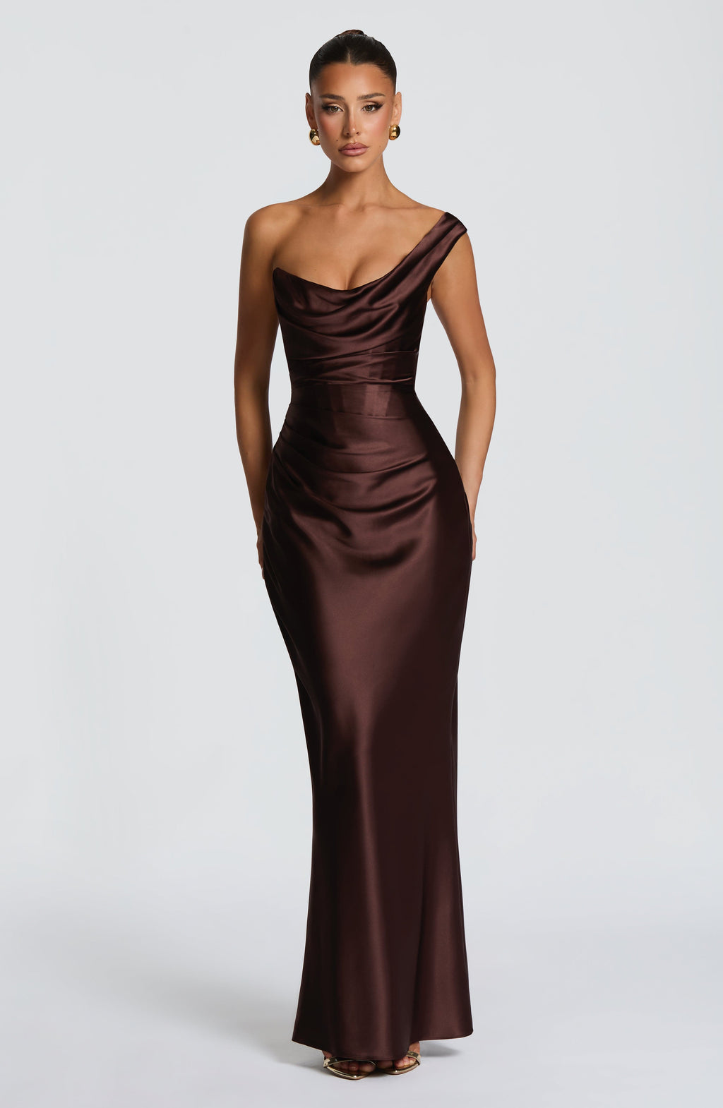 Vestido Carolina™ -  Elegancia asimétrica con caída satinada
