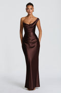 Vestido Carolina™ -  Elegancia asimétrica con caída satinada