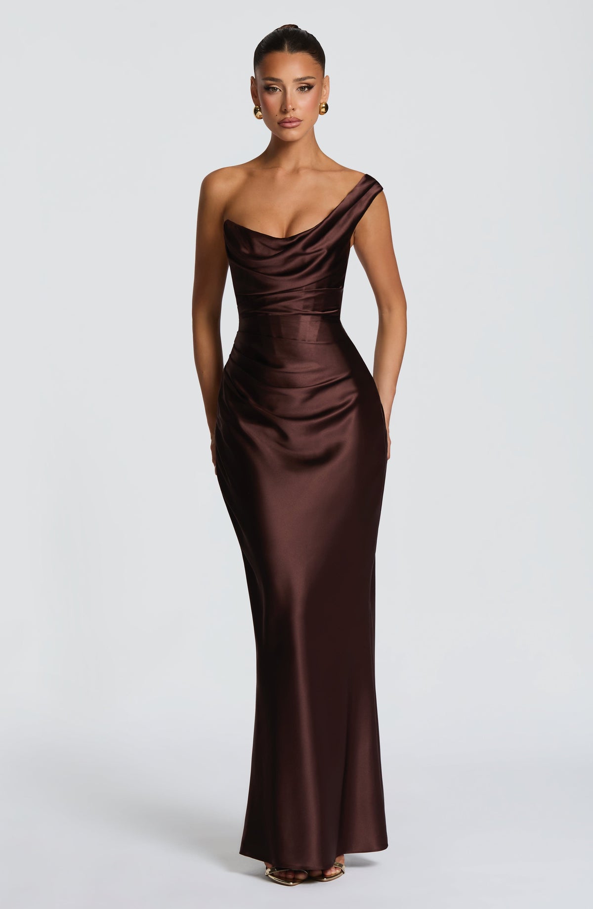 Vestido Carolina™ -  Elegancia asimétrica con caída satinada