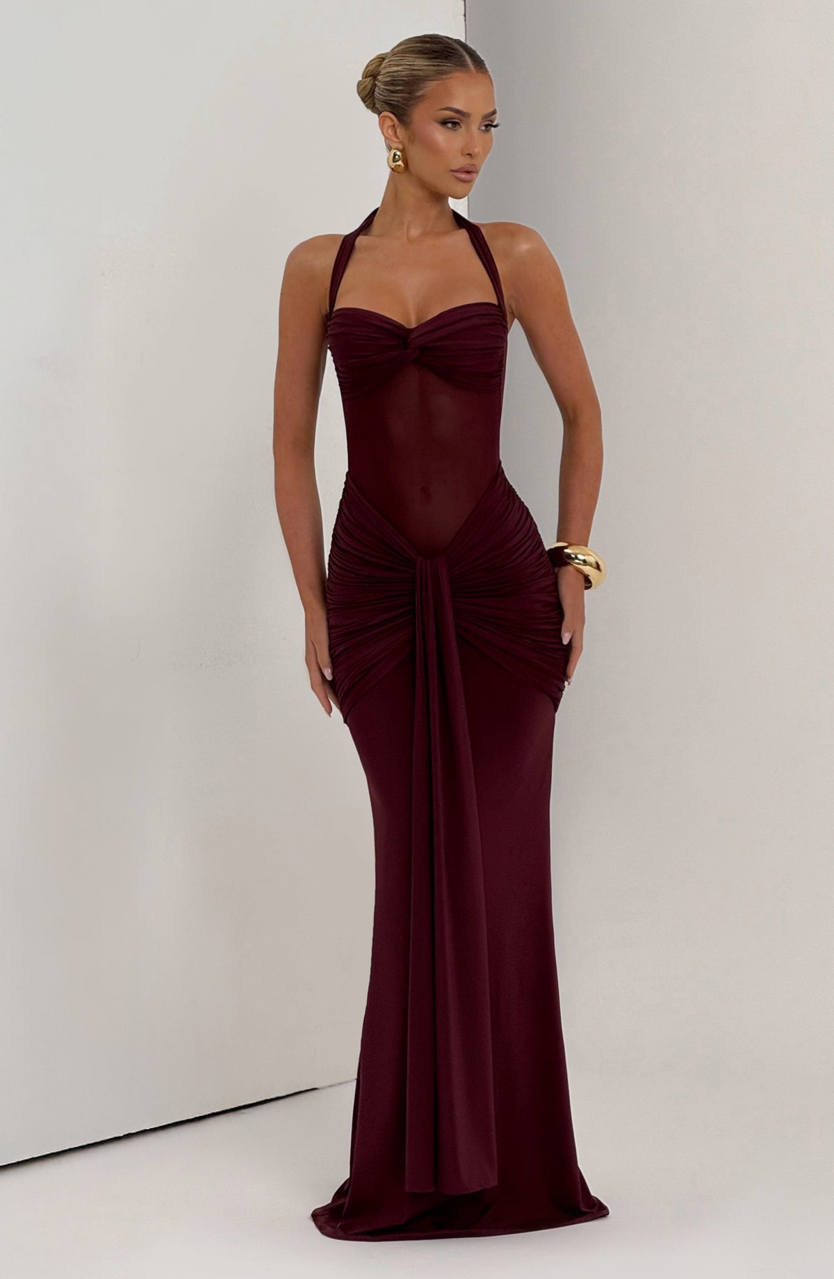 Vestido Yolanda™ -  Elegancia esculpida con efecto drapeado