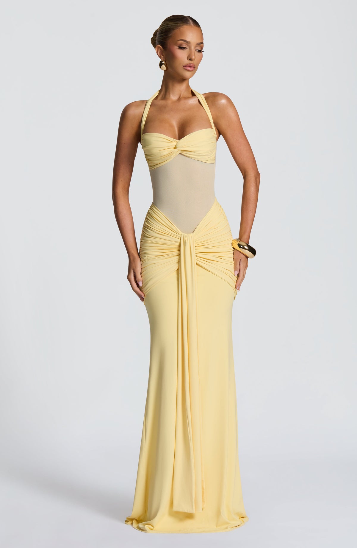 Vestido Yolanda™ -  Elegancia esculpida con efecto drapeado